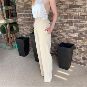 Vintage Winter White High Waist Ralph Lauren Pants